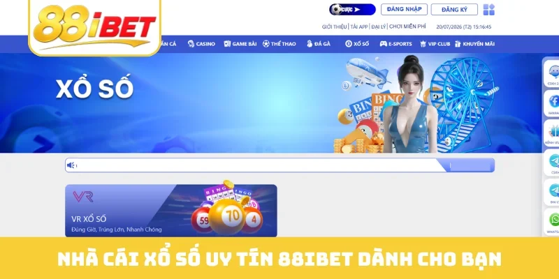 Nhà cái xổ số uy tín 88IBET dành cho bạn